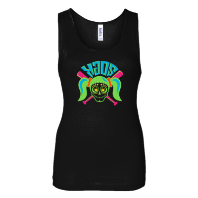 Ladies Cotton Baby Rib Tank - Front Print Only Thumbnail